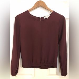Burgundy blouse